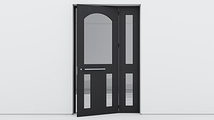 3D model Aluminium door 353