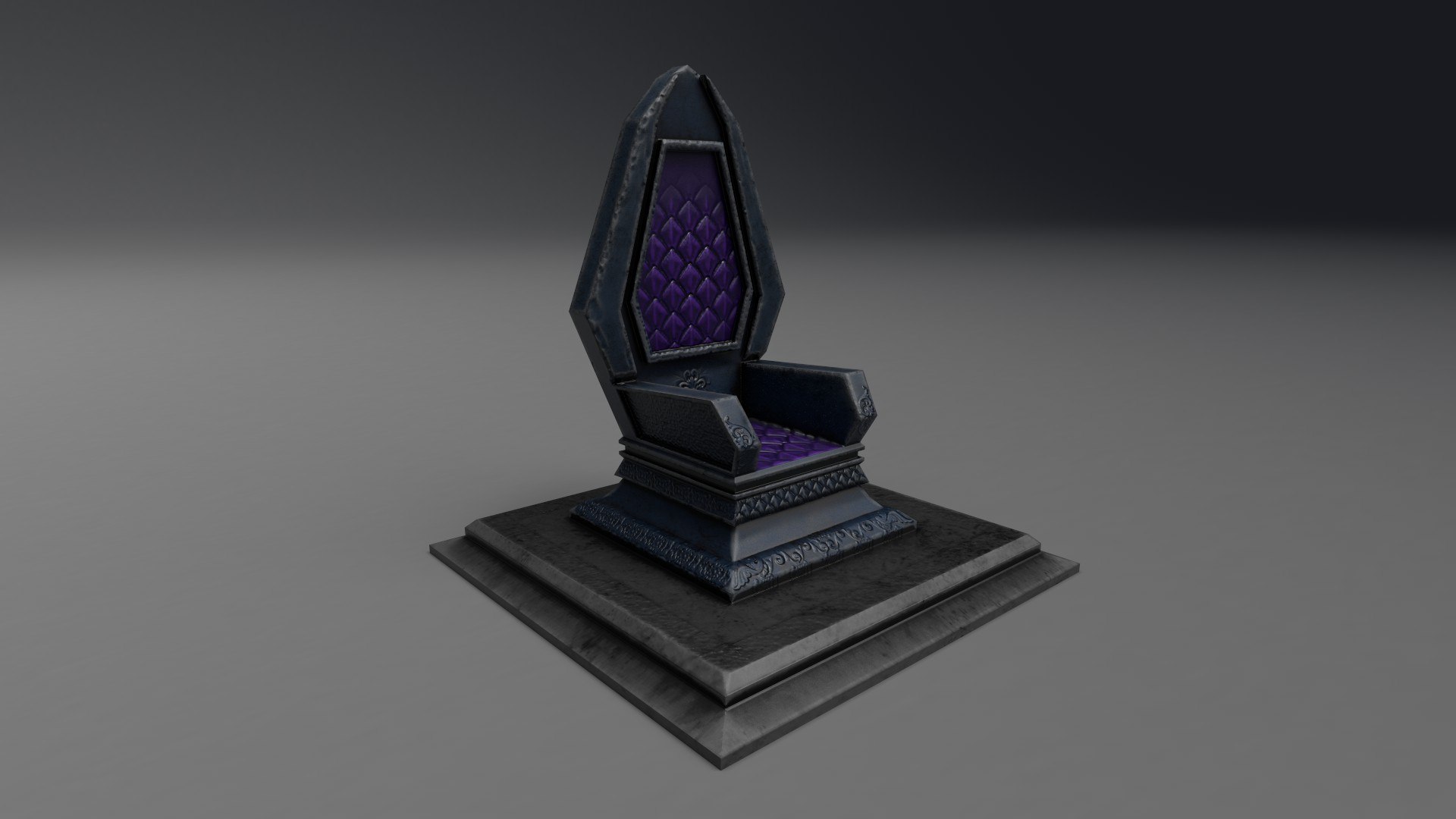 Stylized Throne Model - TurboSquid 1709843