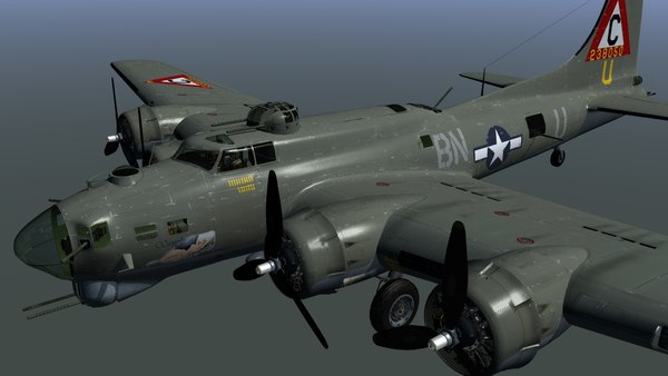 b17 flyingforttres 3d model