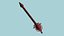 SciFi War Lance A03 Preto Verde - Design de arma de ficção científica
