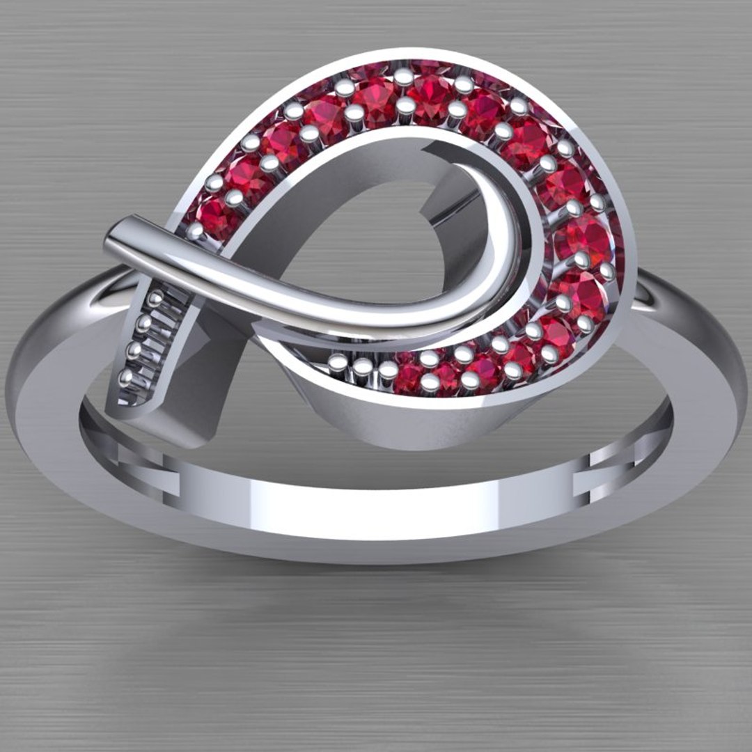 Designer Ring 3d Model