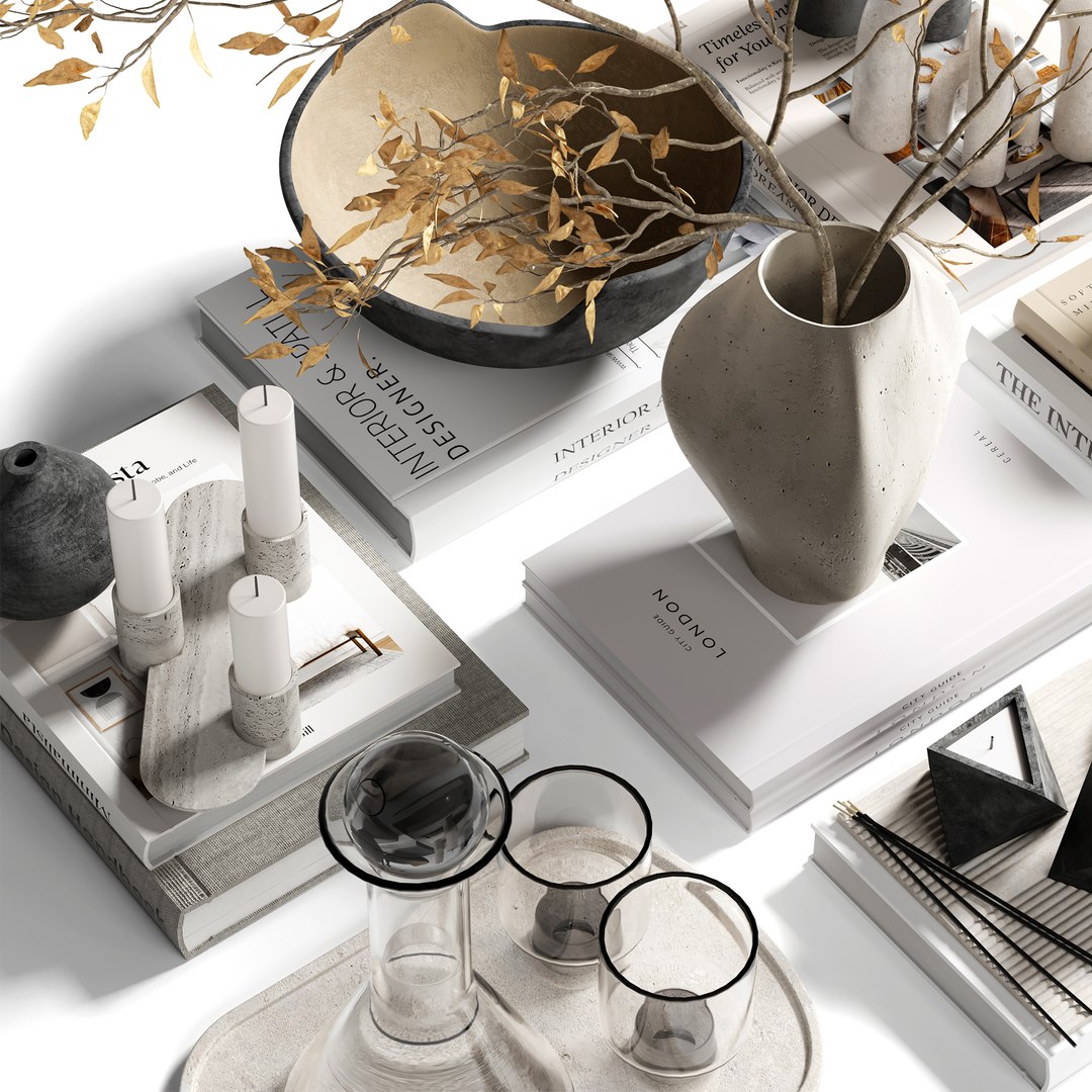 Decorative Set 17 Model - TurboSquid 2320973