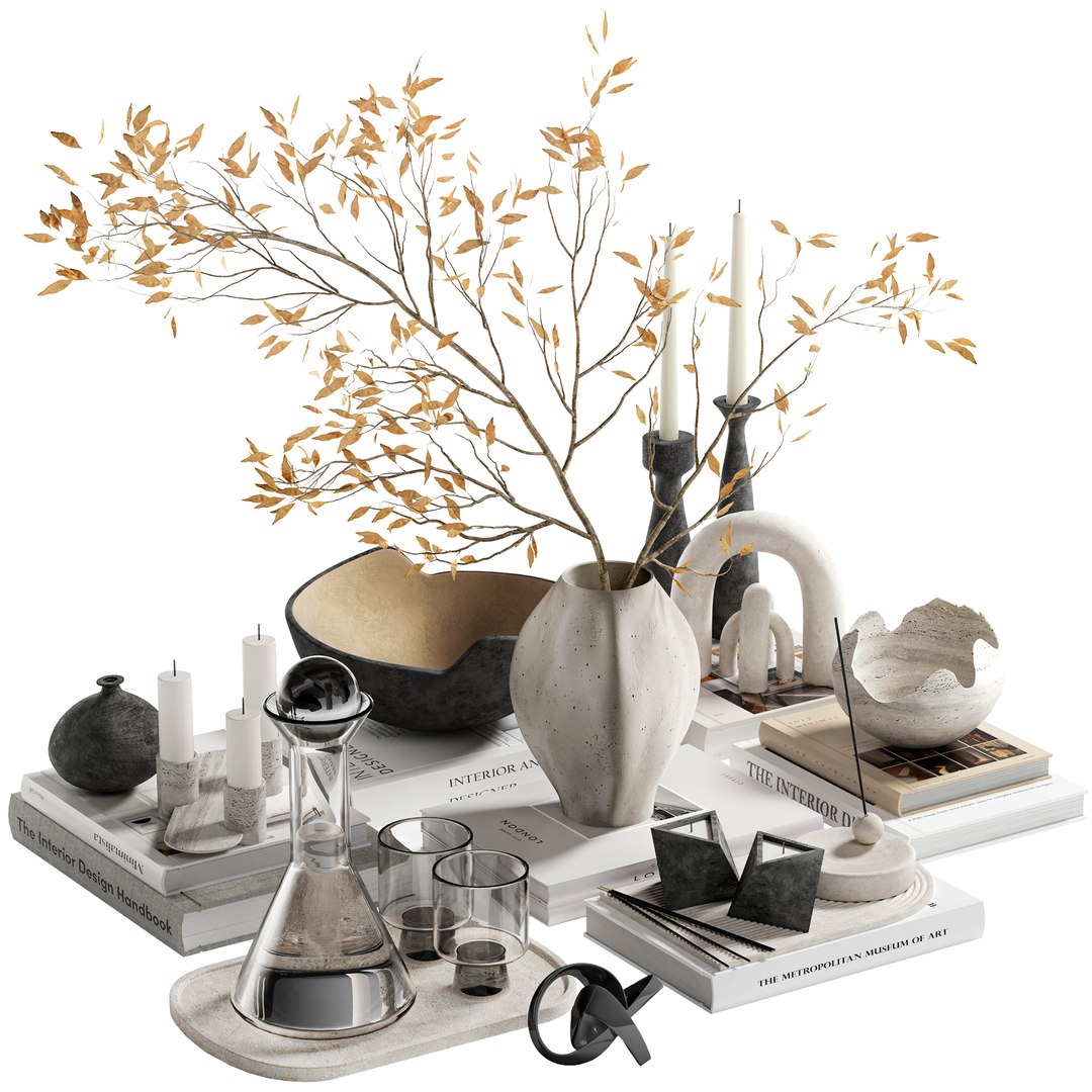 Decorative Set 17 Model - TurboSquid 2320973