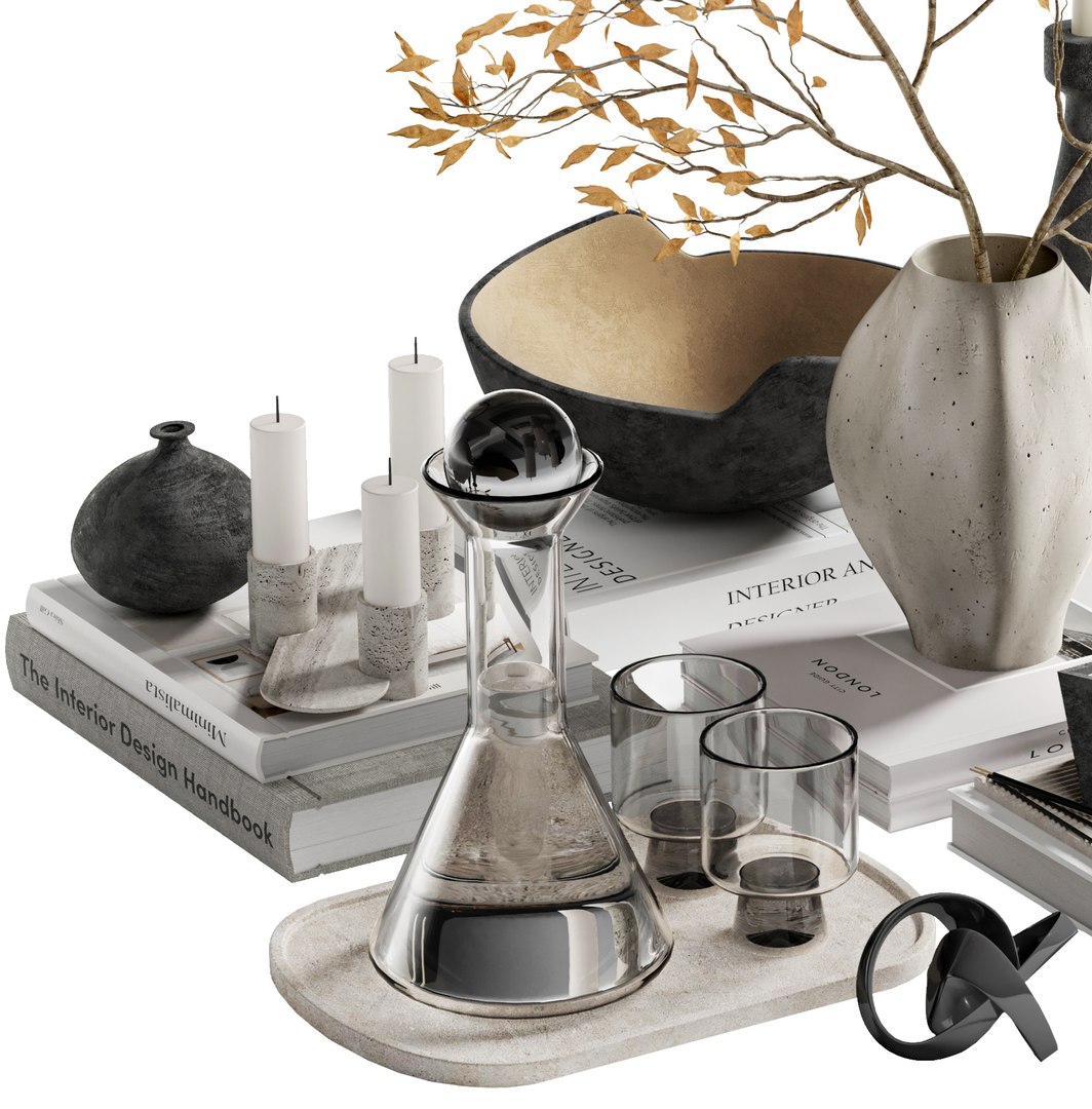 Decorative Set 17 Model - TurboSquid 2320973
