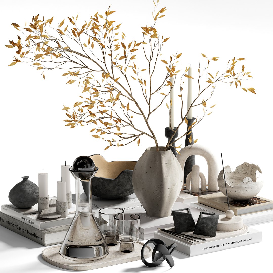 Decorative Set 17 Model - TurboSquid 2320973