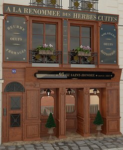 la renommee restaurant paris 3D model