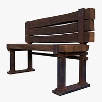 Park bench - 3d Model