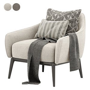 3D 1743 armchair by Tecni Nova fabric mtl