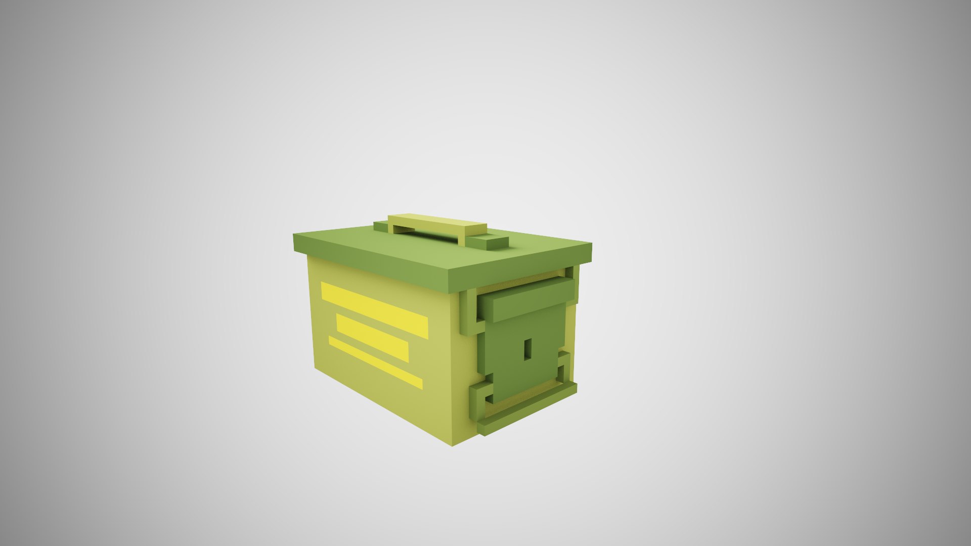 Ammo Box Voxel 3D Model - TurboSquid 1847472
