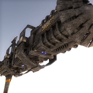 3D alien mother ship