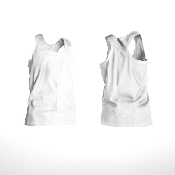 scanned white shirt size 3D