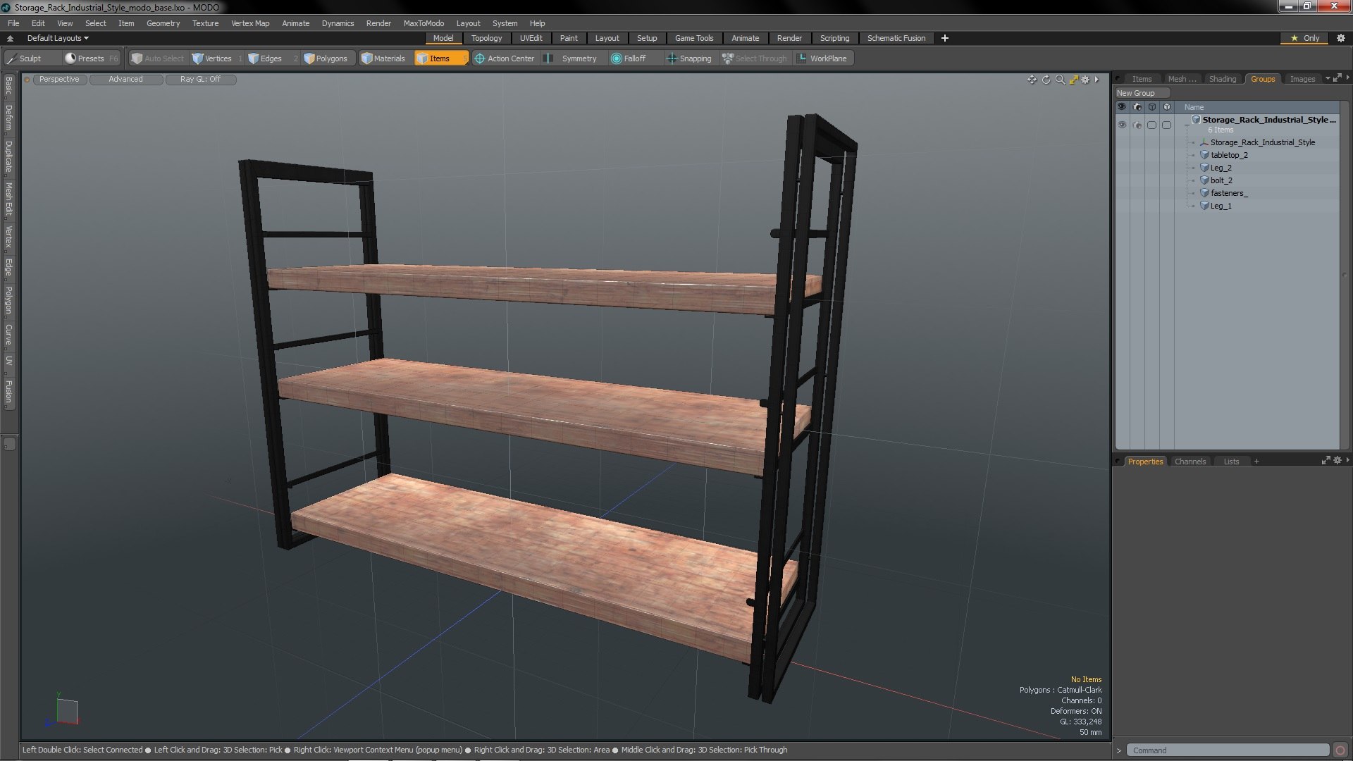 3D Storage Rack Industrial Style model - TurboSquid 1997447