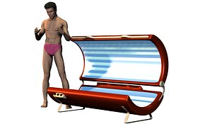 3d model tanning bed poser