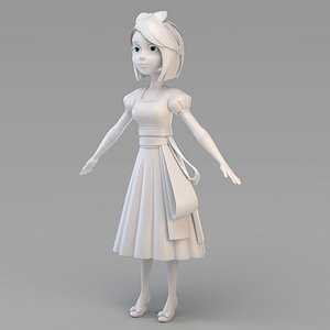 3D snow princess