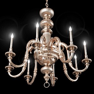 3D classical brass chandelier X