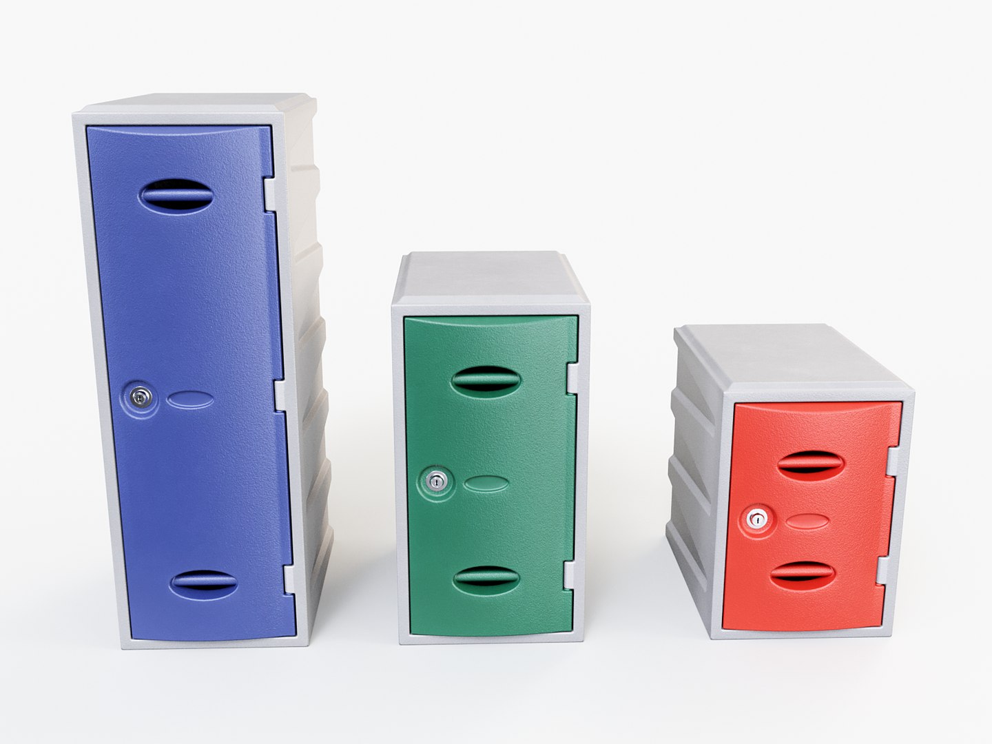 Plastic Storage Lockers PBR 3D Model - TurboSquid 2003906