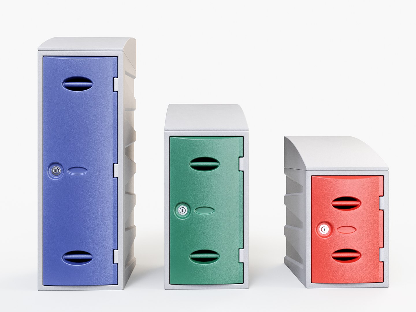 Plastic Storage Lockers PBR 3D Model - TurboSquid 2003906