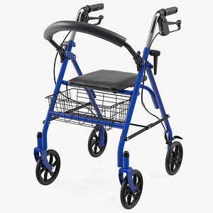 medical rolling walker seat 3D model
