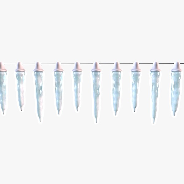 3D Icicle Lights model