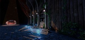 3D props dungeons throne model