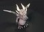 Dragón gris de dibujos animados aparejado Low-poly modelo 3d