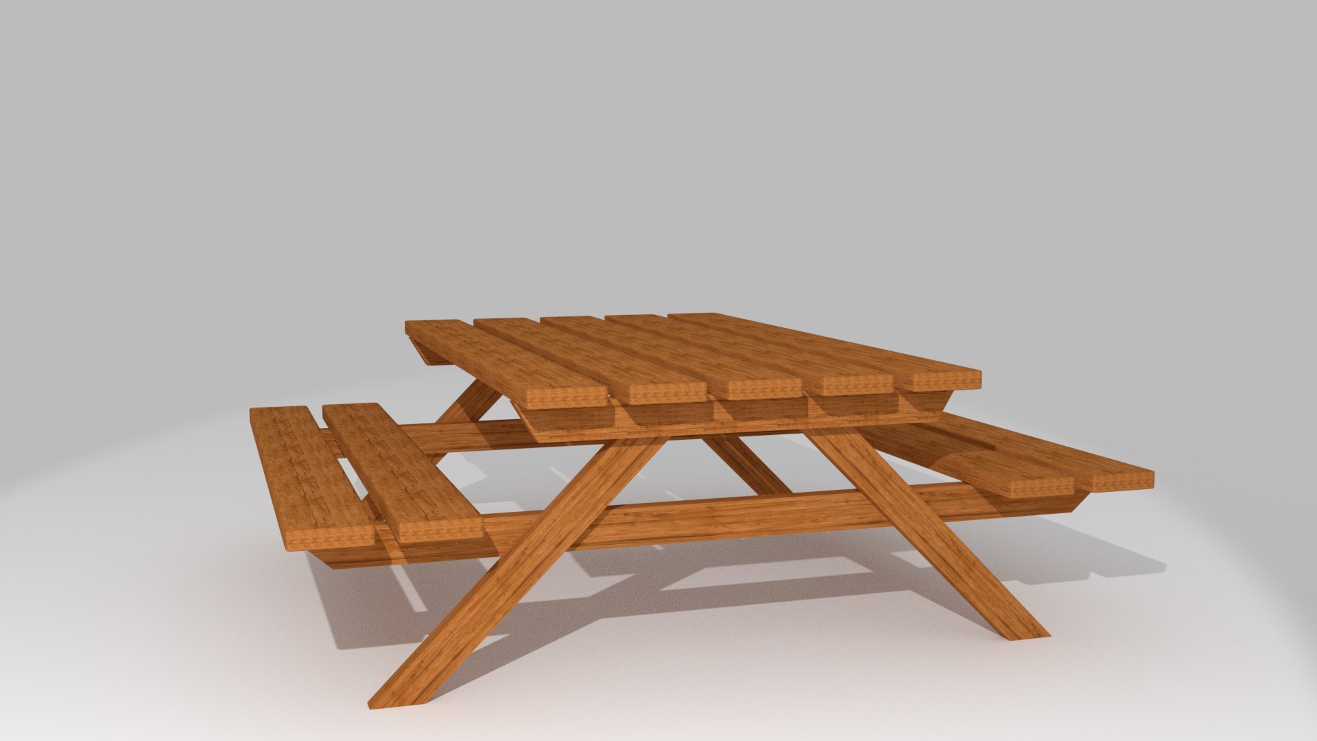 3D picnic table model - TurboSquid 1398161