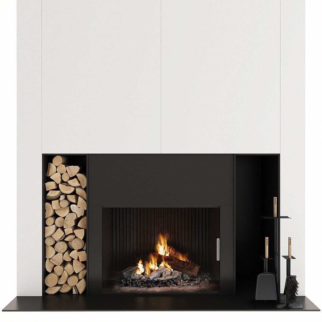 3D Model Fireplace - TurboSquid 1717016