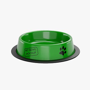 Plastic Pet Bowl Green