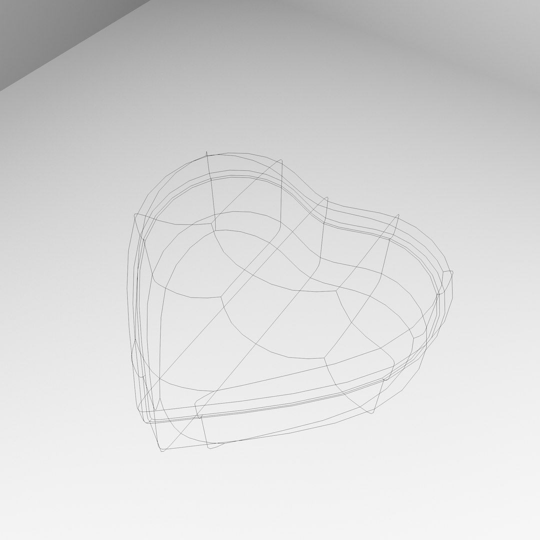Heart shape container model - TurboSquid 1504759