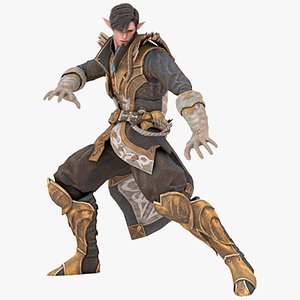 3D 3D Warrior Game Character model model