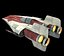 Jogo Pronto Star Wars RZ-1 interceptador A-wing St