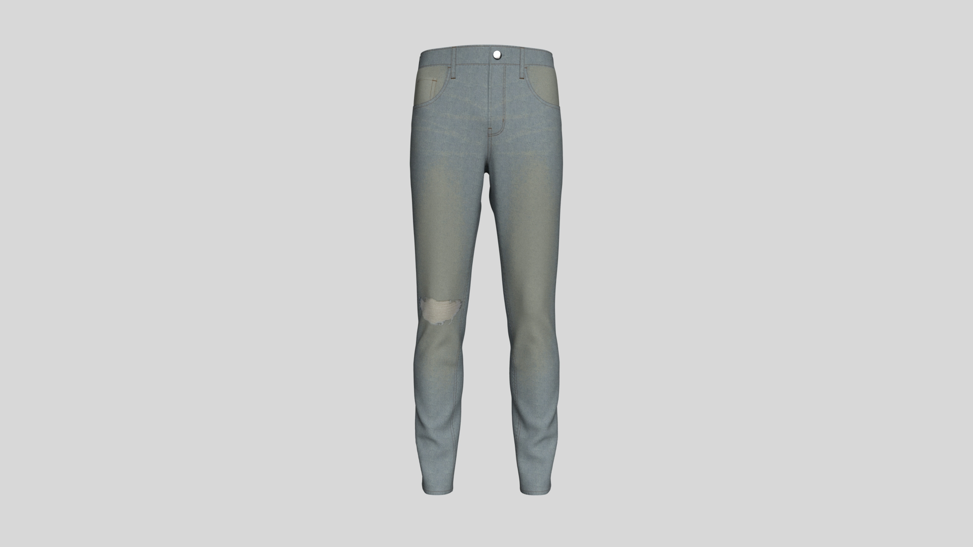 3D Men Denim Pant Light Blue - TurboSquid 1989885