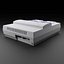 3D SNES Super Nintendo Entertainment System model