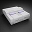 3D SNES Super Nintendo Entertainment System model