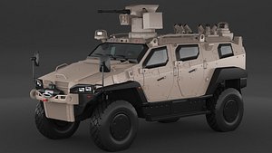 Yoruk Military Armored Vehicle 3D model