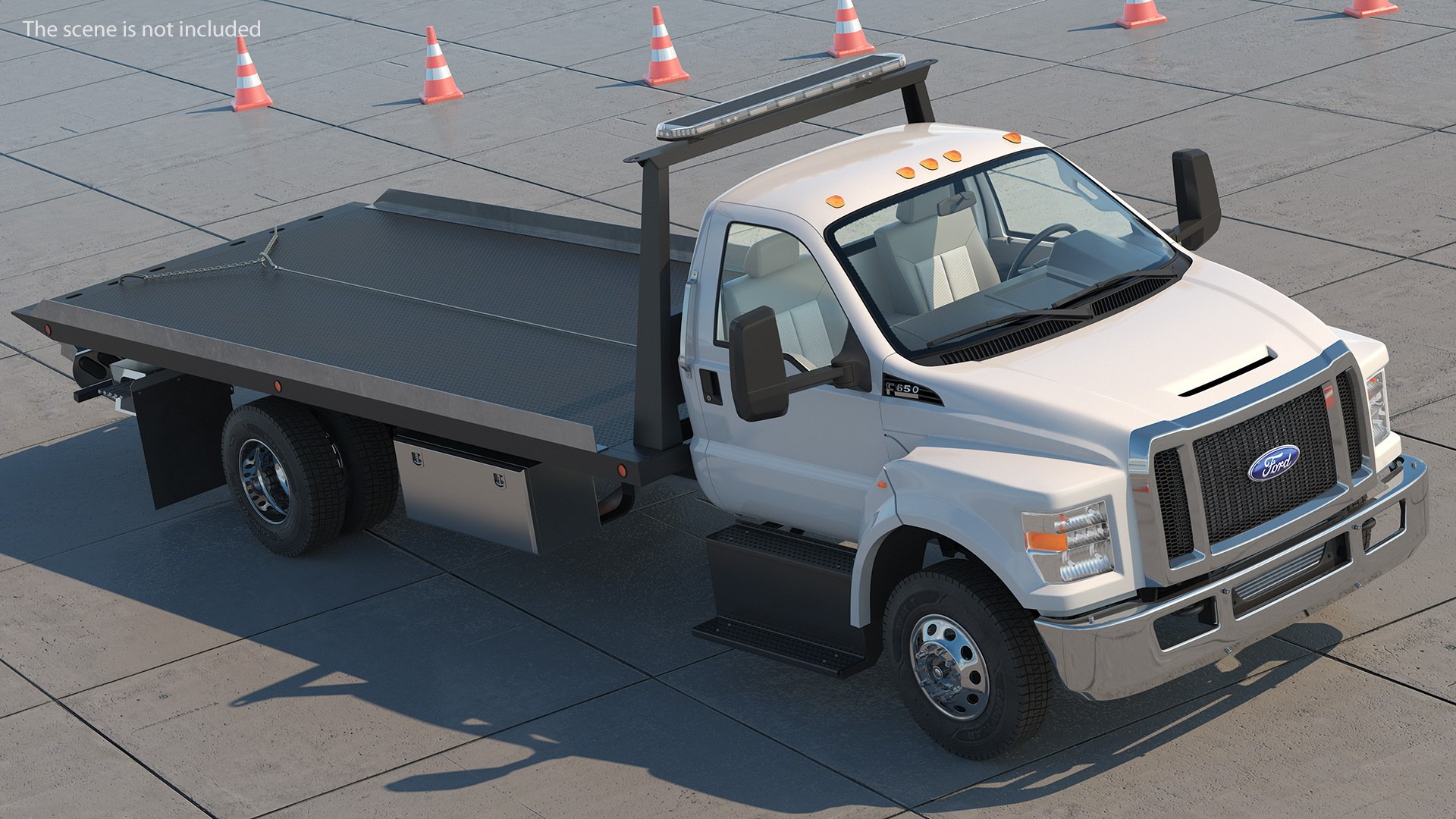 Ford F650 Tow Truck 2019 3D model preview