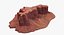 3D model sandstone butte 15