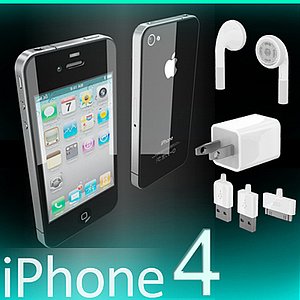 iphone 4 3d model
