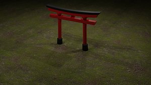 Trii gate-Inari shine 3D model