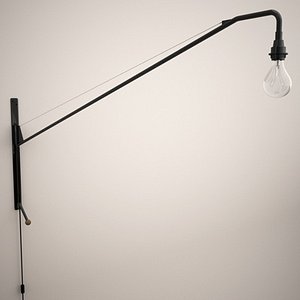 prouv&eacute; potence lamp 3d model