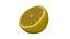 Half a Lemon - Extreme Definition 3D Scanned