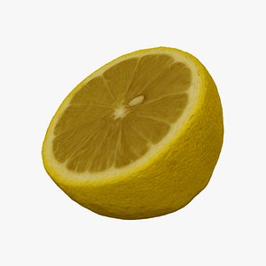 Half a Lemon - Extreme Definition 3D Scanned 3D model