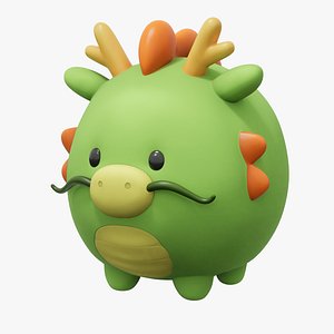 Balloon-style 3D Character-Dragon