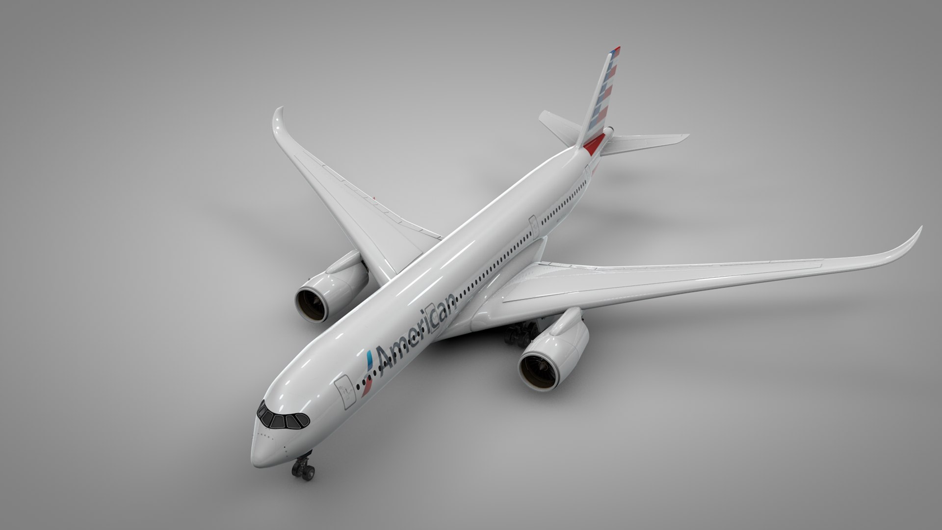 3D Airbus A350-900 American Airlines - TurboSquid 1428588