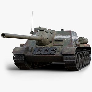 WW2 Howitzer SU-100 Realtime