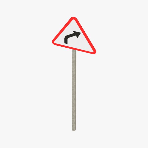 3D Right Curve Road Sign TurboSquid 2109505 3d-right-curve-road-sign-turbosquid-2109505