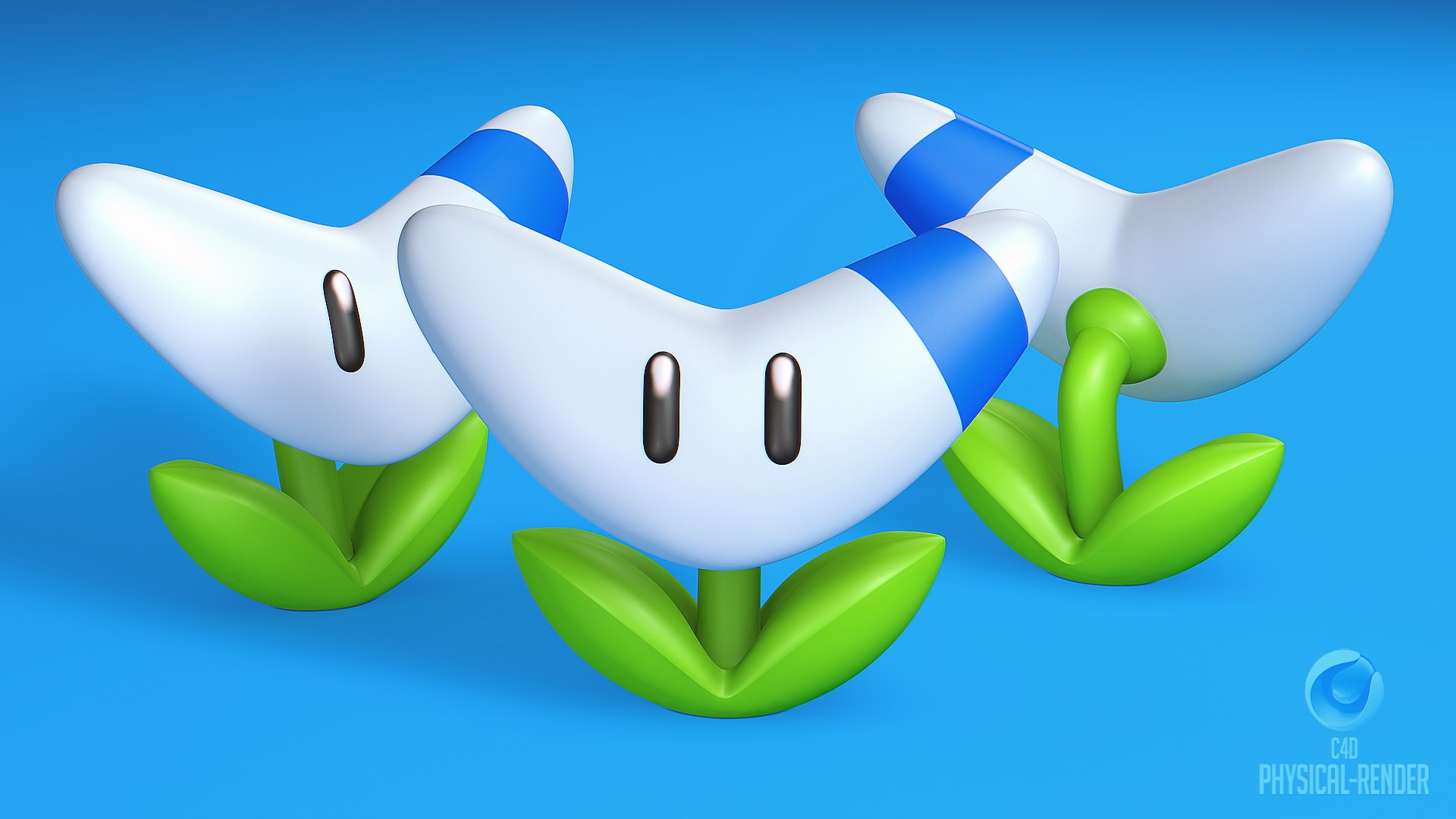 3d Super Mario Boomerang Flower Turbosquid 2057019