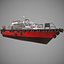 Bateau pilote Lowpoly