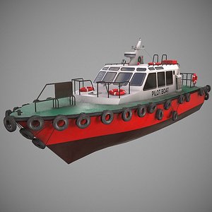 3D model pilot boat