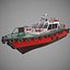 Bateau pilote Lowpoly